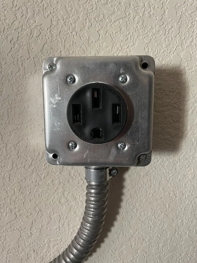 NEMA 14-50 outlet installed for Electrical Panel Upgrade in Warrensburg